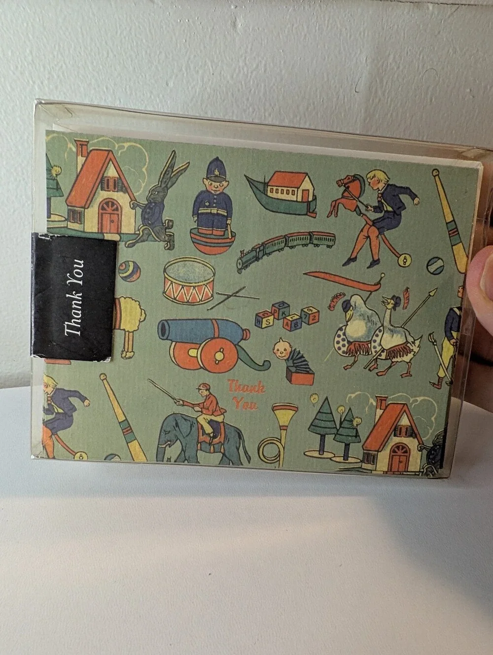 Mudlark Vintage Toy & Ephemera Print Thank You Notes & Envelopes Boxed Set of 12